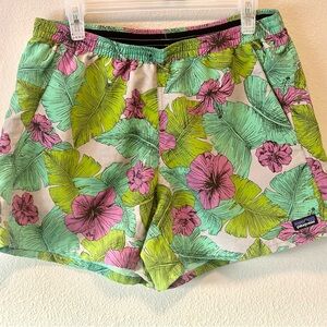 PATAGONIA Women’s Baggies Tropical Shorts Activewear Size Large